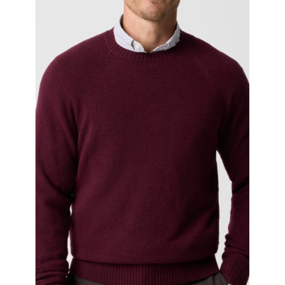 J Crew Crewneck Supersoft Lambswool Blend Sweater Elegant Coat Deep Red Size 2XL